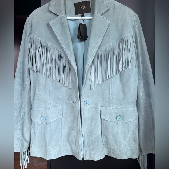 Maje Fringe Blazer - Picture 7 of 8